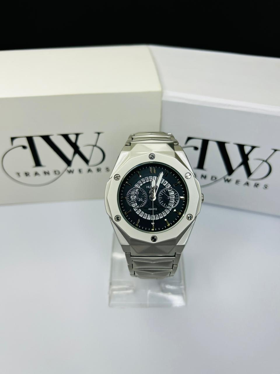Luxury HB Stainless Steel Men’s Watch