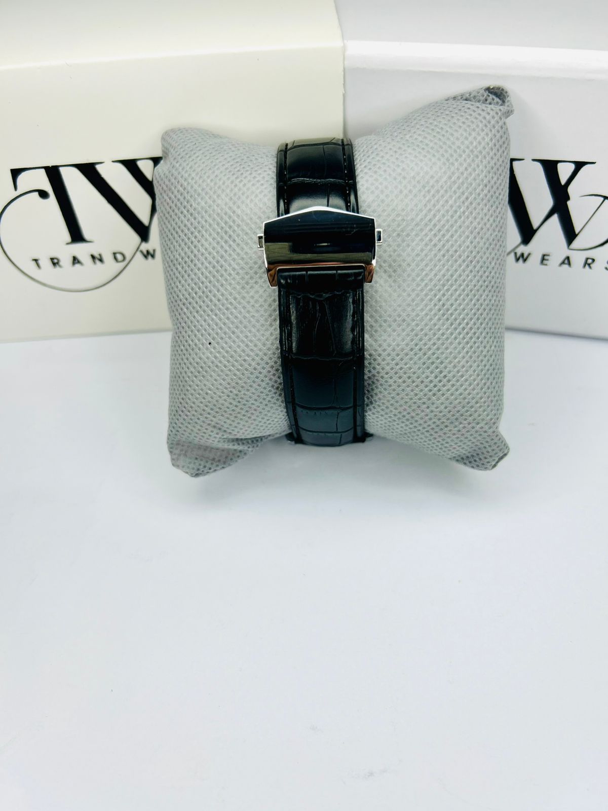 TW Classic Black Strap Watch Date Day Feature Working
