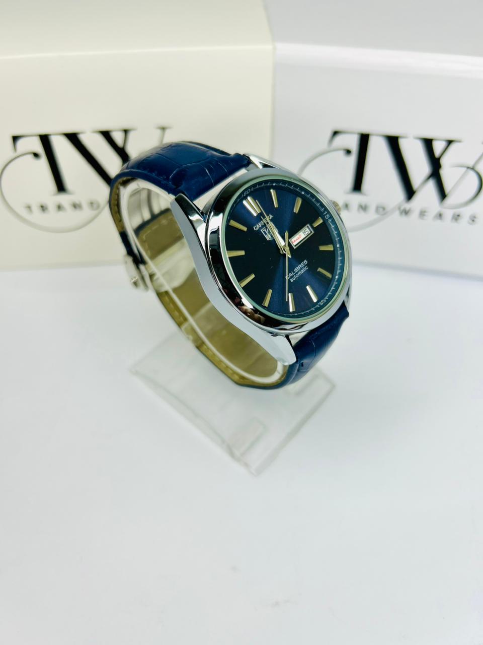 TW Classic Blue Strap Watch Date Day Feature Working