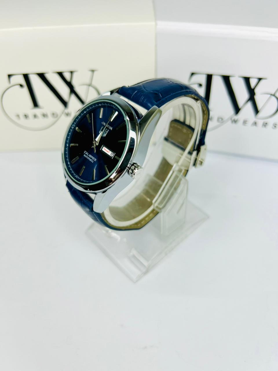 TW Classic Blue Strap Watch Date Day Feature Working