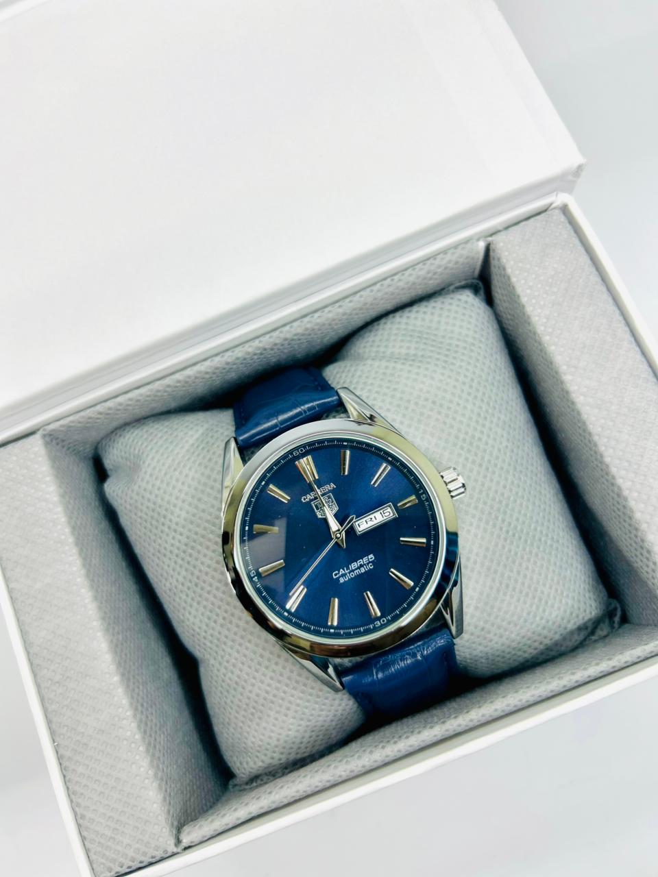 TW Classic Blue Strap Watch Date Day Feature Working
