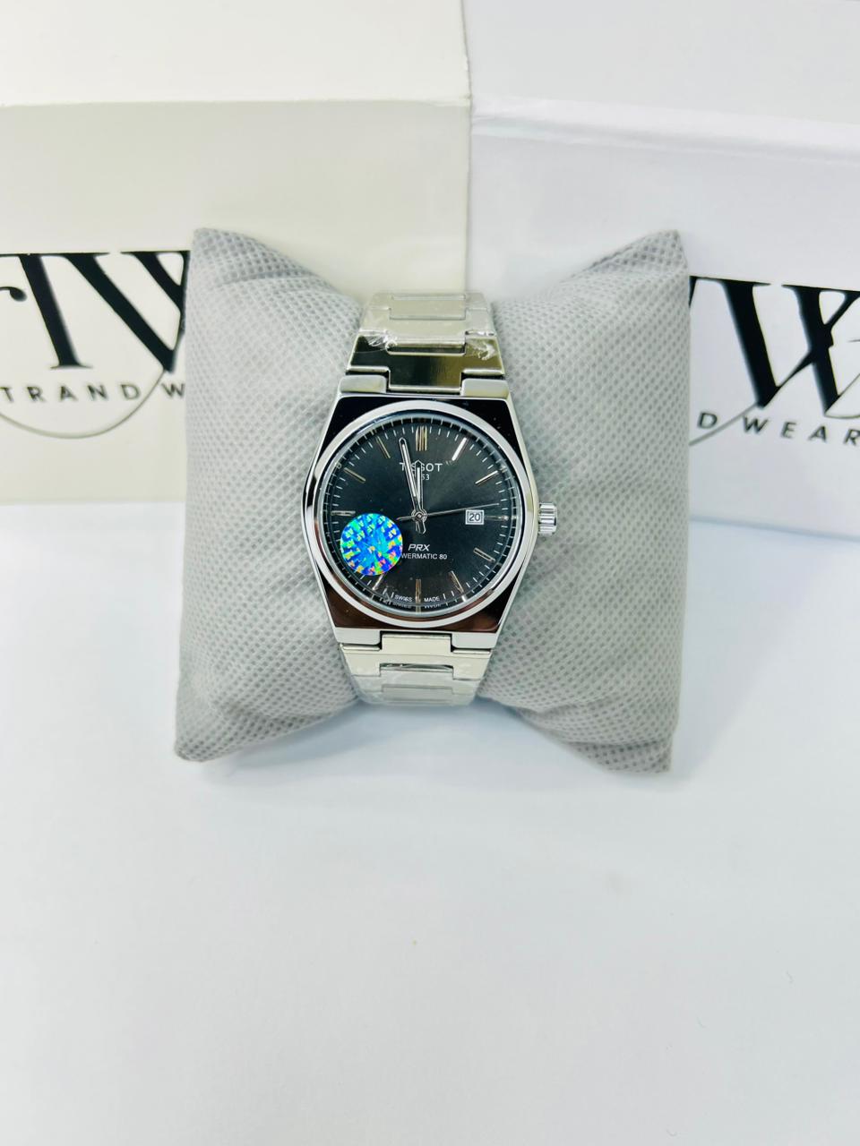 PRX Style Men’s Watch – Black Dial, Semi-Automatic Movement, Stainless Steel Luxury Wrist Watch