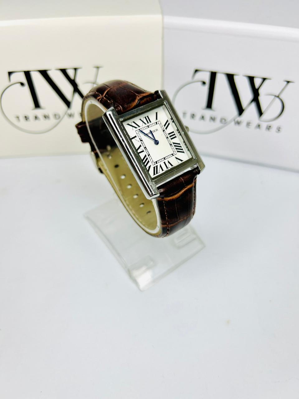 TW Brown Leather Strap Watch