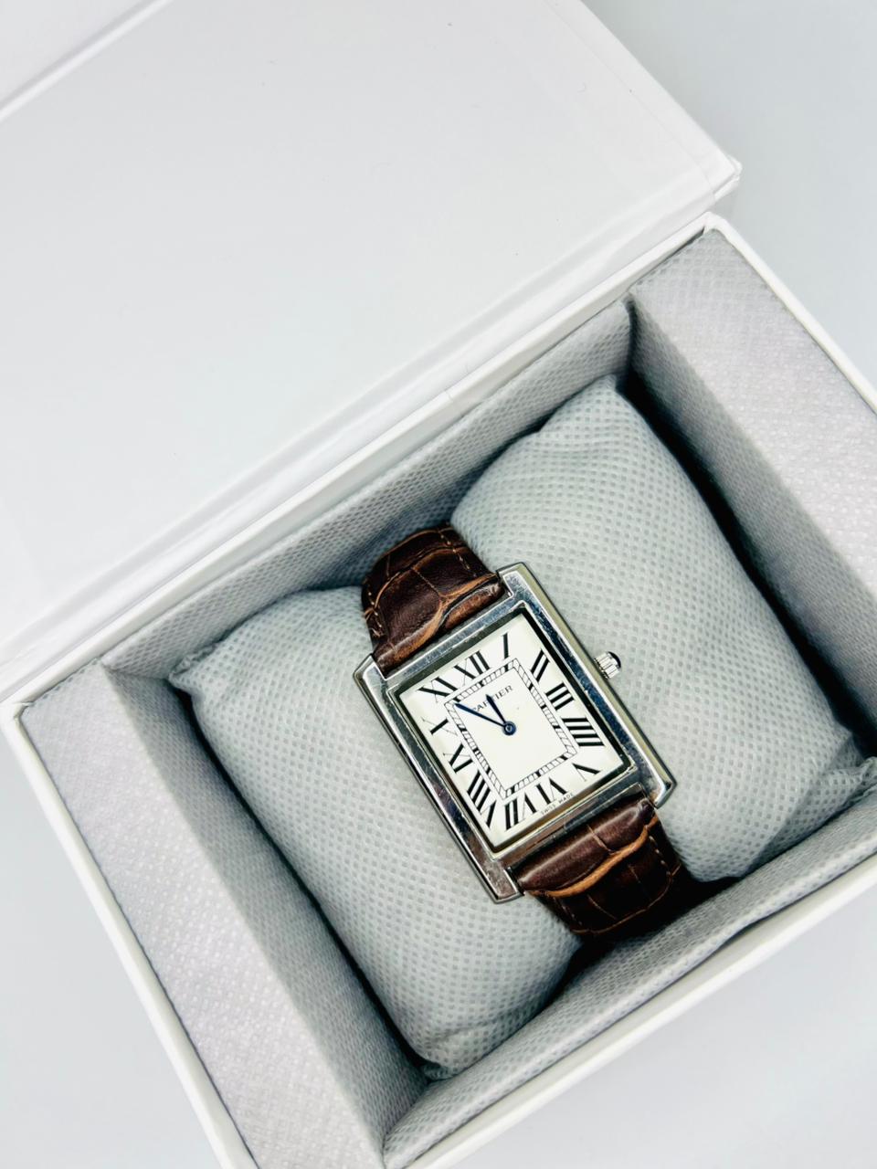 TW Brown Leather Strap Watch