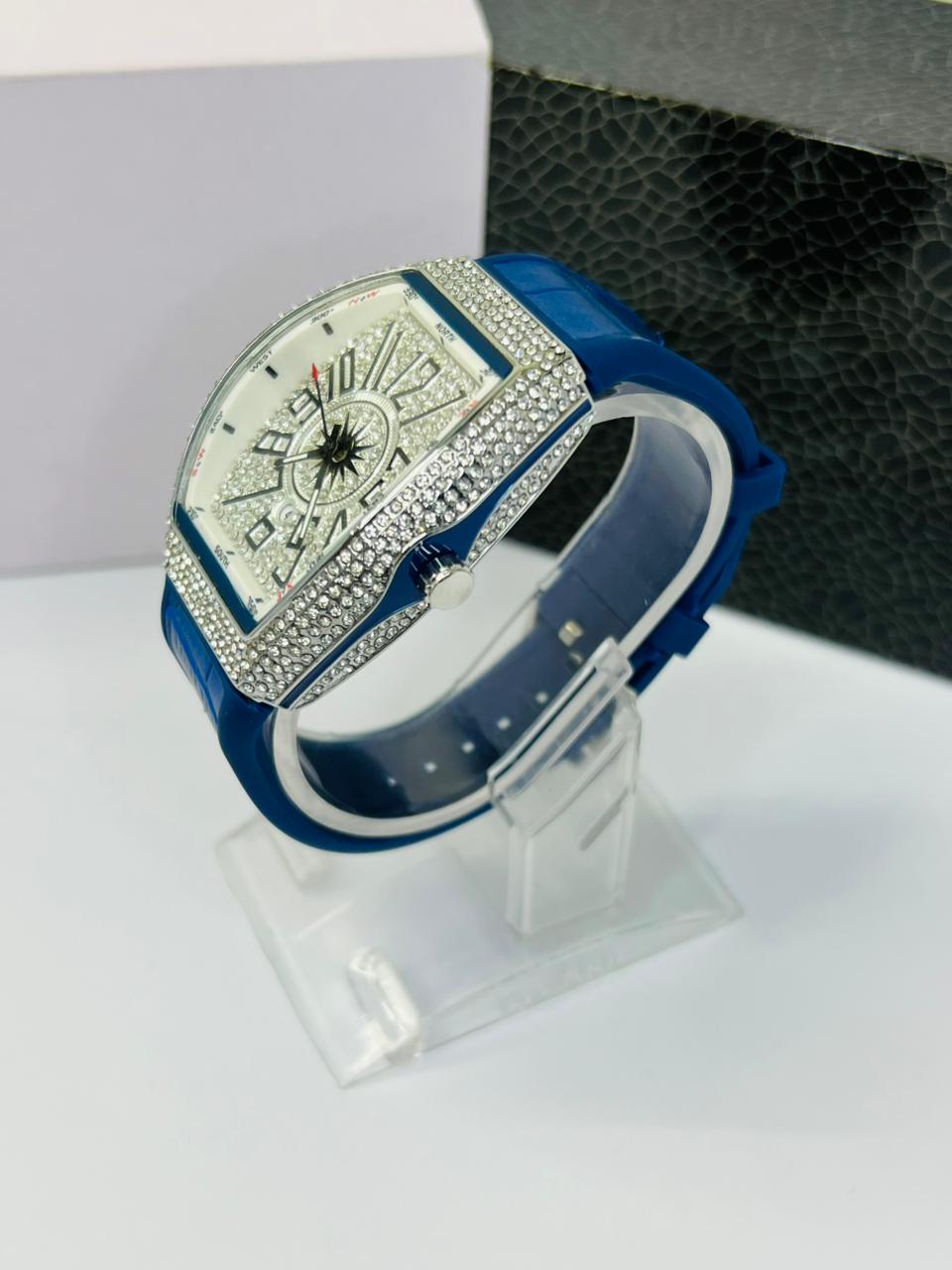 Premium Franck Muller Crystal Diamond Watch – Stylish & Sophisticated