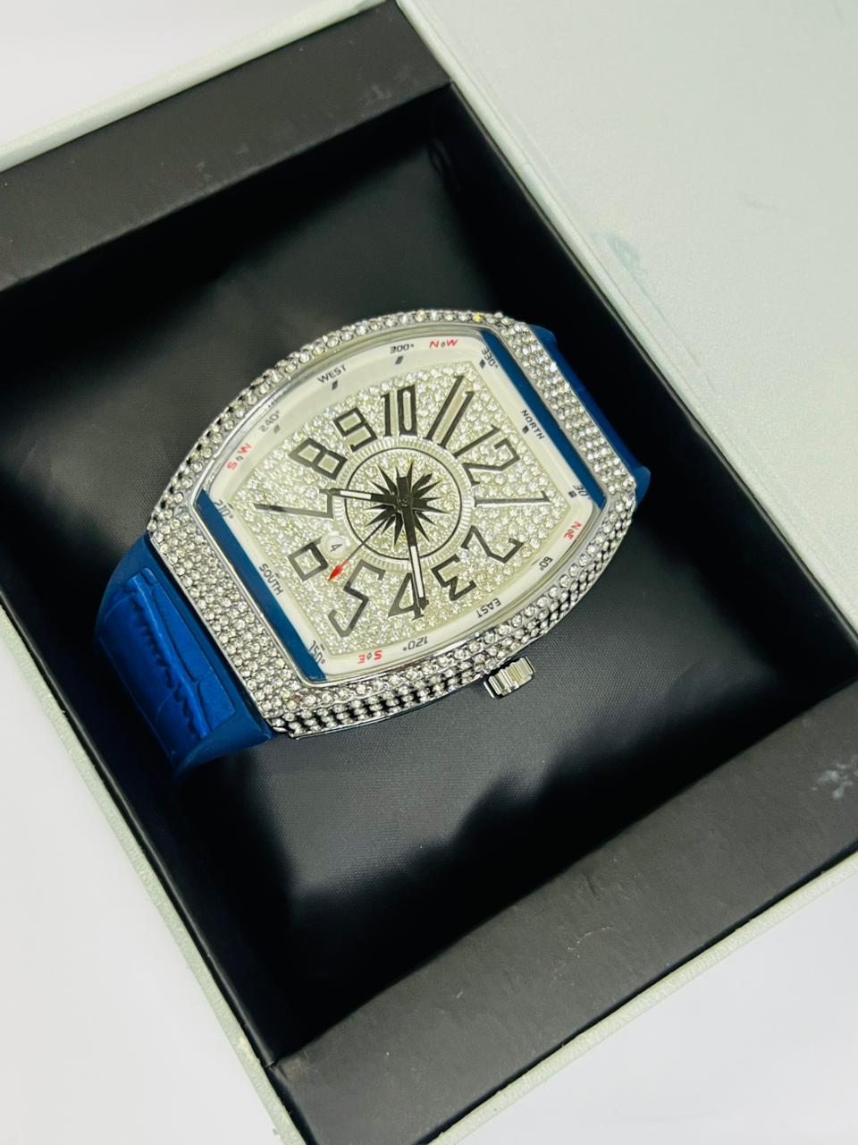 Premium Franck Muller Crystal Diamond Watch – Stylish & Sophisticated