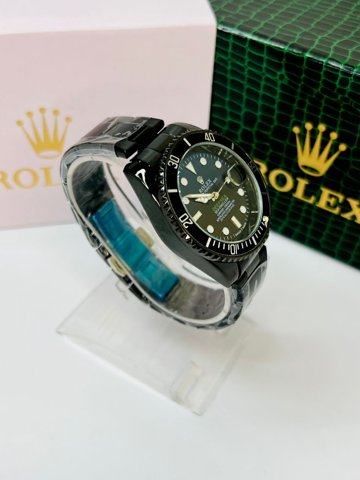 Rolex Submariner Style Men’s Watch – Luxury Stainless Steel Diver Wristwatch