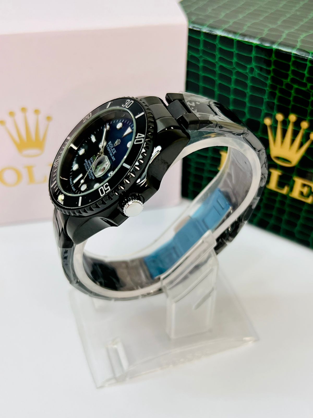 Rolex Submariner Style Men’s Watch – Luxury Stainless Steel Diver Wristwatch