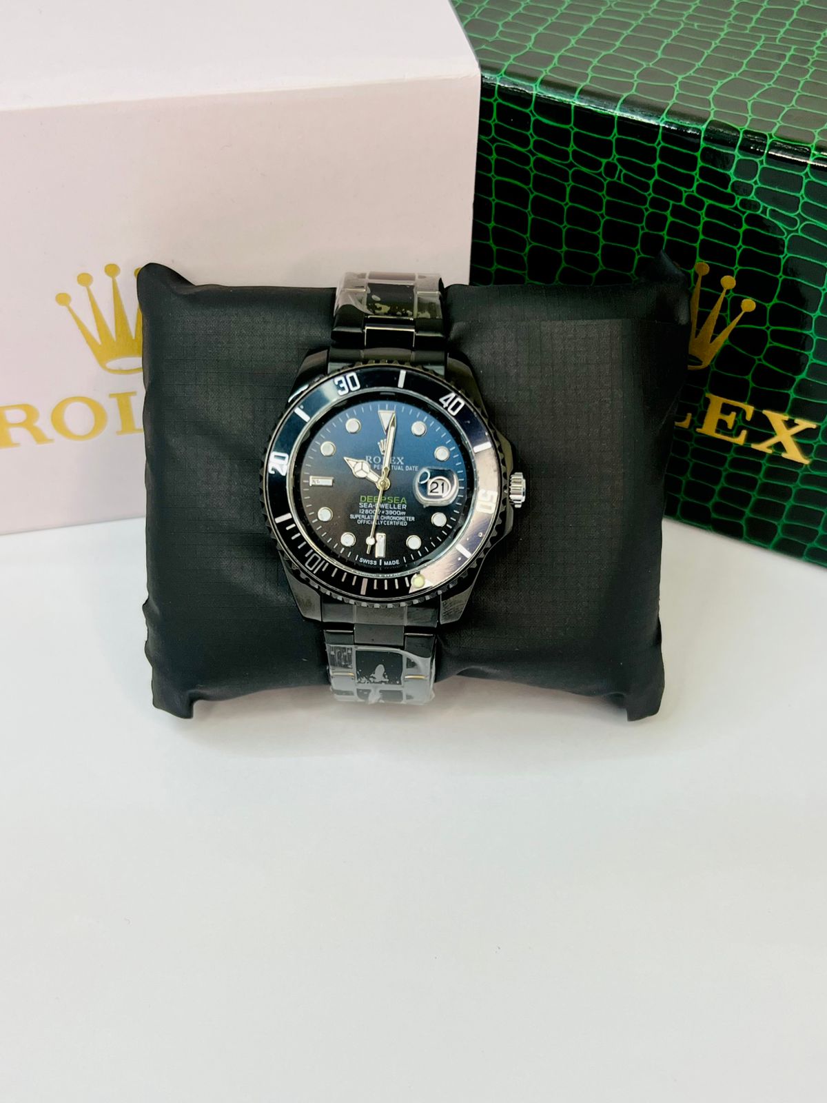 Rolex Submariner Style Men’s Watch – Luxury Stainless Steel Diver Wristwatch