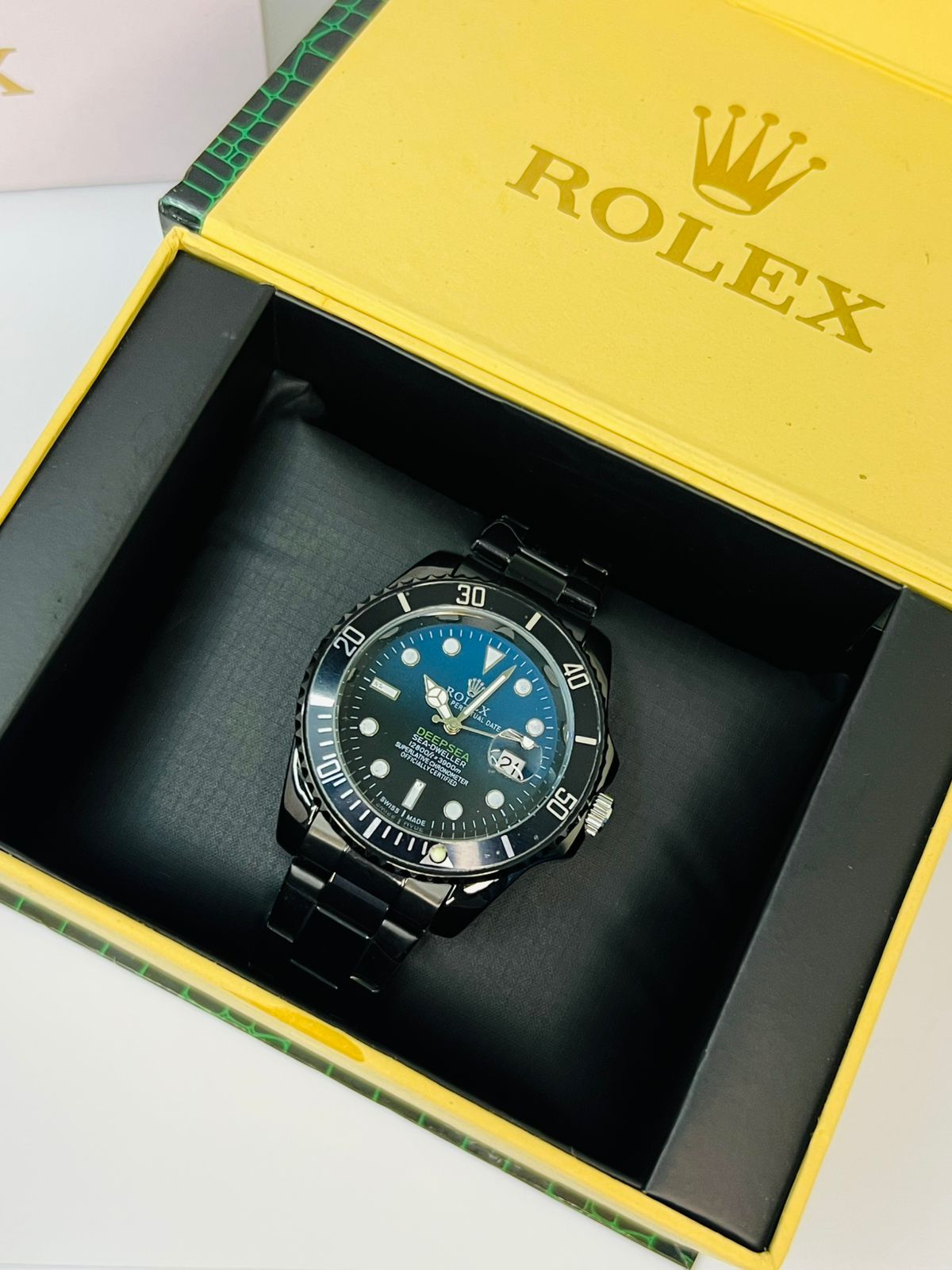 Rolex Submariner Style Men’s Watch – Luxury Stainless Steel Diver Wristwatch